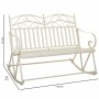 Sofa Alexandra House Living White 20 x 48 x 20 cm Rocking Chair