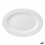 Assiette plate Ariane Prime Oblongue Céramique Blanc (22 x 20 cm) (12 Unités)