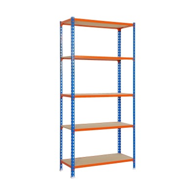 Shelves Simon Rack Maderclick 5/400 750 kg Metal 5 Shelves Particleboard (180 x 90 x 40 cm)