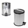 Waste bin Confortime Silver Metal 4 Units 5 L 20 x 27,5 cm (20 x 20 x 27,5 cm)