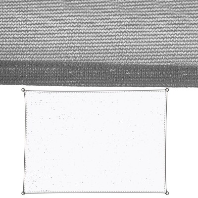 Voiles d'ombrage Auvent 3,5 x 5 m Gris Polyéthylène 90 x 180 x 0,5 cm 350 x 500 x 0,5 cm