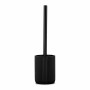 Brosse de salle de wc Andrea House Mat Noir Résine (Ø 9,5 x 36 cm)