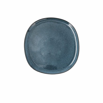 Flat plate Bidasoa Ikonic Ceramic Blue (20,2 x 19,7 x 1,3 cm) (Pack 6x)