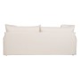 Canapé Convertible 200 x 94 x 86 cm Tissu Synthétique Crème