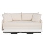 Sofabed 200 x 94 x 86 cm Synthetic Fabric Cream