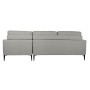 Canapé chaise longue DKD Home Decor Gris Polyester Métal (240 x 160 x 85 cm)