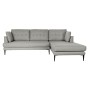 Canapé chaise longue DKD Home Decor Gris Polyester Métal (240 x 160 x 85 cm)