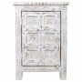 Table de Nuit Alexandra House Living Blanc Marron 40 x 53 x 73 cm