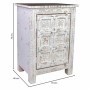 Table de Nuit Alexandra House Living Blanc Marron 40 x 53 x 73 cm