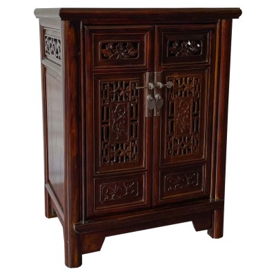 Buffet Alexandra House Living Marron Bois 40 x 80 x 60 cm