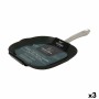 Grill pan with stripes Santa Clara Ecoferro Cast Iron Ø 49 x 30 x 3,5 cm (3 Units)