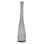 Vase Grey recycled glass 18 x 18 x 100 cm