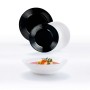 Tableware Luminarc 1900 White/Black Glass 18 Pieces