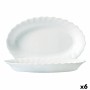 Serving Platter Luminarc Trianon White Glass (Ø 35 cm) (6 Units)