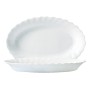 Serving Platter Luminarc Trianon White Glass (Ø 35 cm) (6 Units)