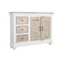 Buffet DKD Home Decor Blanc Naturel Bois Bois de manguier 122 x 25 x 91 cm