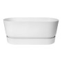 Plant pot Elho Terrase 80 Wheels 35 x 78 x 34 cm White