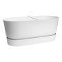 Pot Elho Terrase 80 Wheels 35 x 78 x 34 cm Blanc