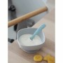 Baby spoon Béaba Grey Silicone 2 Pieces