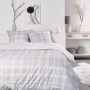 Duvet cover set TODAY Lines Light grey 220 x 240 cm 3 Pieces