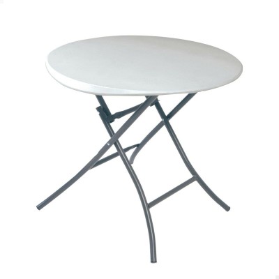 Table d'appoint Lifetime Blanc 83,5 x 73,5 x 83,5 cm Acier Plastique