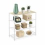 Shelves Confortime White Wood Metal 60 x 30 x 63,5 cm (3 Units)