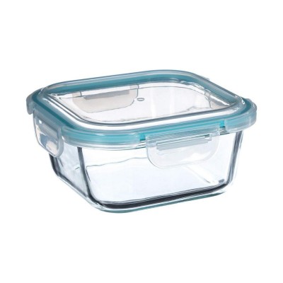 Boîte à lunch 5five Simply Smart Bleu Transparent Verre 800 ml 16 x 16 x 7,5 cm