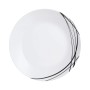 Assiette plate Arcopal Domitille Negro Bicolore verre 25 cm (12 Unités)