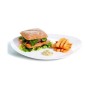 Flat Plate Arcoroc Restaurant 30 x 26 cm White Glass (6 Units)