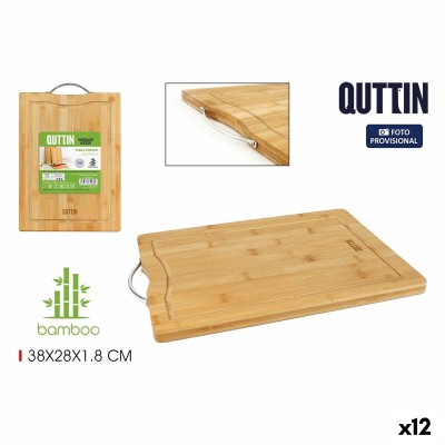 Planche à découper Quttin Bambou 38 x 28 x 1,8 cm (12 Unités)