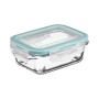 Boîte à lunch 5five Simply Smart Bleu Transparent Verre 1,7 L 23 x 16,5 x 8,5 cm Rectangulaire