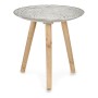 Table d'appoint Spirales 40 x 39 x 40 cm Bois Marron Blanc