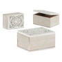 Decorative box 16 x 8 x 11 cm Wood (6 Units)