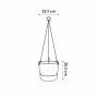 Hanging Planter Elho Greenville White Plastic Ø 23,9 x 20,3 cm