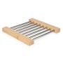 Table Mat Silver Metal Bamboo 36,4 x 2,2 x 21,3 cm (6 Units)