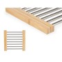 Table Mat Silver Metal Bamboo 36,4 x 2,2 x 21,3 cm (6 Units)