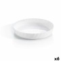 Serving Platter Luminarc Trianon Oval White Glass (Ø 26 cm) (6 Units)