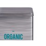 Cereal Dispenser Organic Grey Tin 12 x 24,7 x 17,6 cm (12 Units)