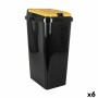 Recycling Waste Bin Tontarelli Yellow 45 L (6 Units)