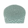 Repose-pied DKD Home Decor Bois Marron Coton Menthe (43 x 43 x 52 cm) (40 x 40 x 50 cm)