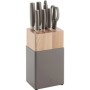 Ensemble de couteaux de cuisine et support Zwilling Now S Beige Acier Plastique 8 Pièces