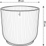 Plant pot Elho   Ø 25 cm Circular White Plastic