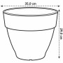 Plant pot Elho   Terracotta Plastic Circular Modern Ø 30 cm