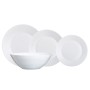 Dinnerware Set Luminarc Harena White Glass 19 Pieces