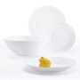 Dinnerware Set Luminarc Harena White Glass 19 Pieces