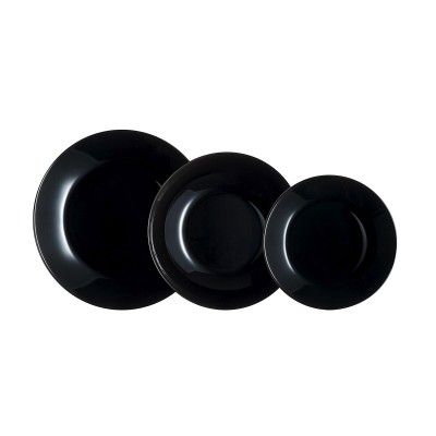 Dinnerware Set Arcopal Zelie Black 12 Pieces