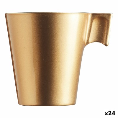 Tasse Luminarc Flashy Doré 80 ml verre