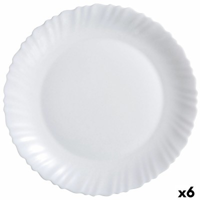 Plat à Gratin Luminarc Feston Blanc verre (Ø 30 cm) (6 Unités)