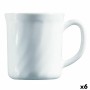 Tasse Luminarc Trianon Blanc verre 290 ml (6 Unités) (Pack 6x)