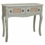 Hall Table with Drawers Alexandra House Living Grey Rattan Fir wood MDF Wood 33 x 77 x 90 cm